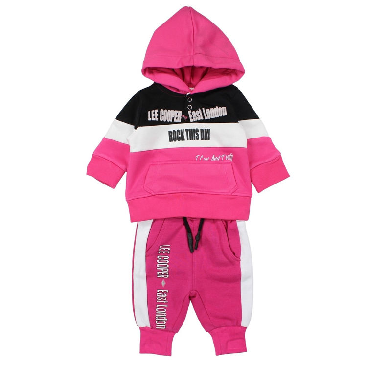 Picture of LC11667-THERMAL HOODY  FLEECE GIRLS TRACKSUIT / JOGGING